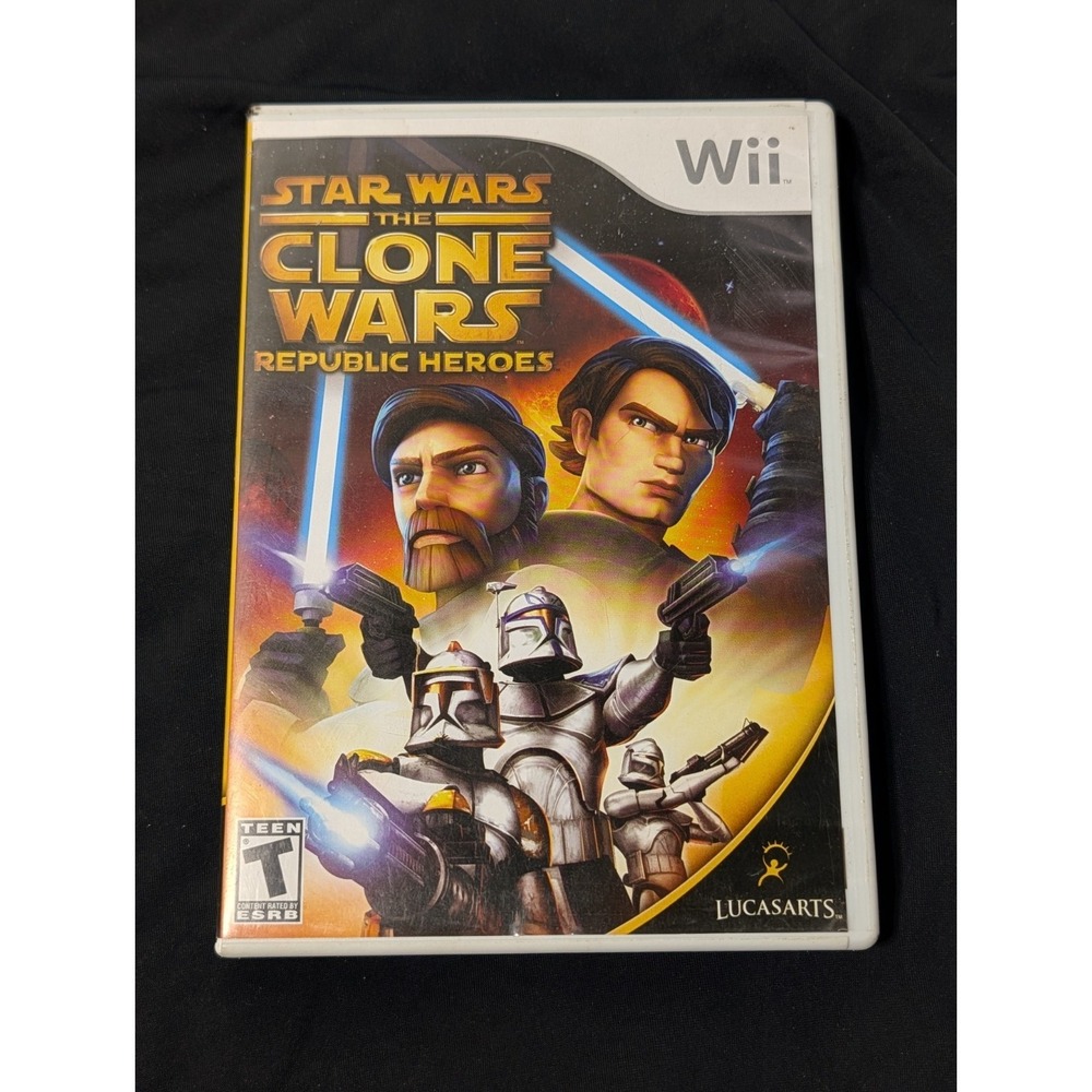 Star Wars: The Clone‎ Wars - Republic Heroes Nintendo Wii Game TestedCIB